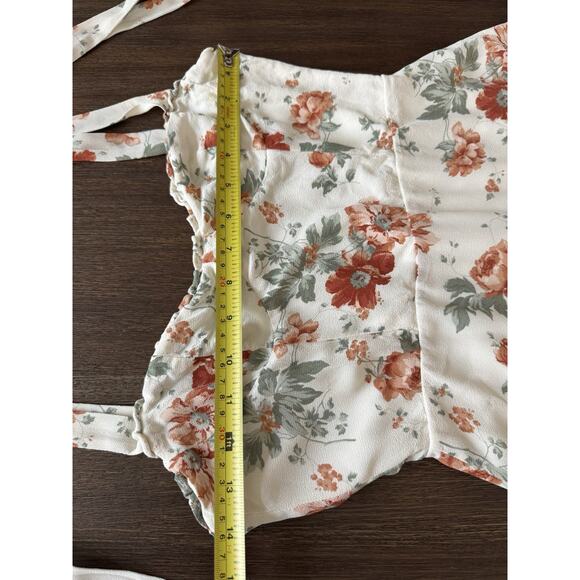 Reformation Floral Christine Dress XSmall Georgette Romantic Corset - Picture 7 of 12
